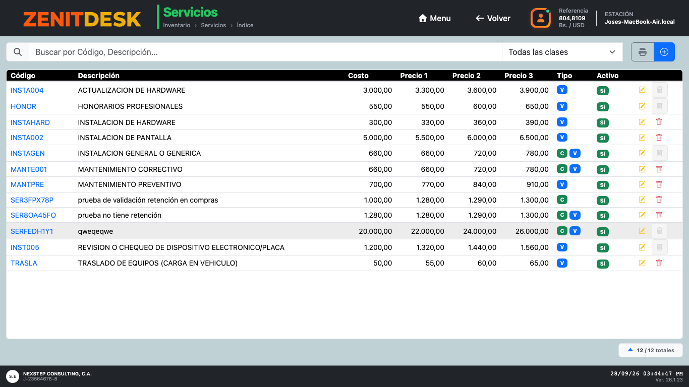 Servicios