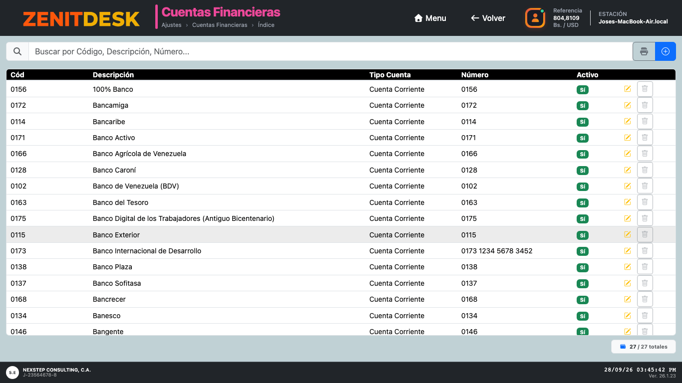 Cuentas Financieras y Métodos de Pago